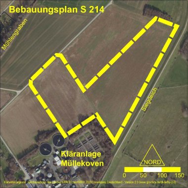 Luftbild Bebauungsplan O15, Blatt 1, 2. Änderung