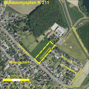 Luftbild Bebauungsplan O15, Blatt 1, 2. Änderung
