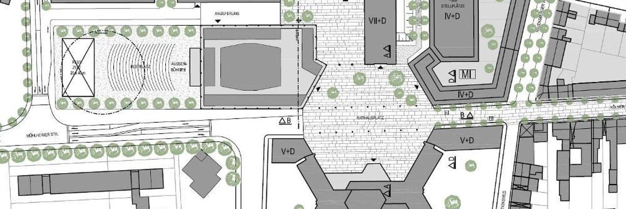 Vorentwurf Bebauungsplan T 164 Plan Rathausvorplatz