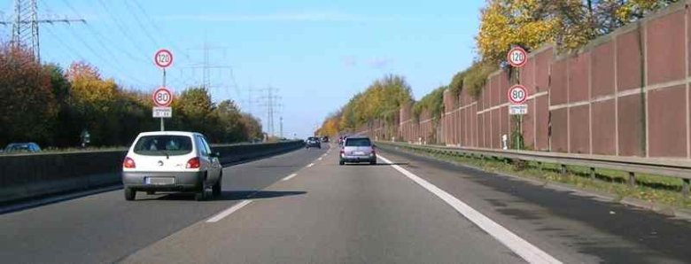 Foto: Lärmschutz an der A 59 Lärmaktionsplan
