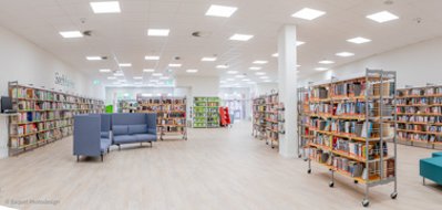 Innenraum der Stadtbibliothek