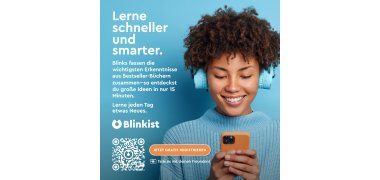 Zu sehen ist das neue digitale Angebote der Stadtbibliothek Troisdorf: Blinkist.