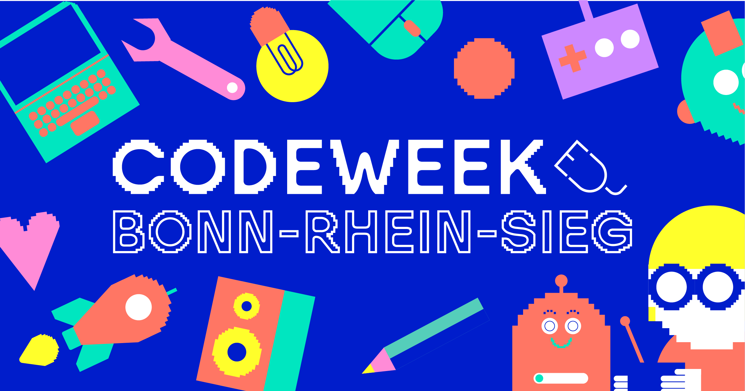 Auf dem Bild ist das Logo der Bonn-Rhein-Sieg Codeweek zu sehen.