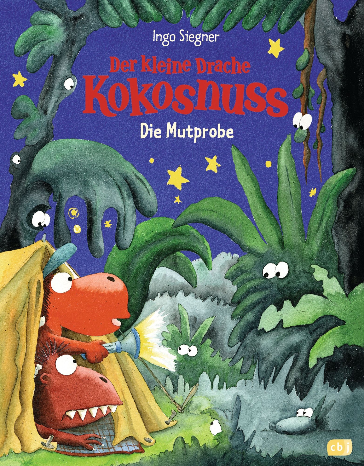 Zu sehen ist das Buchcover vom Bilderbuch "Der kleine Drache Kokosnuss und die Mutprobe".