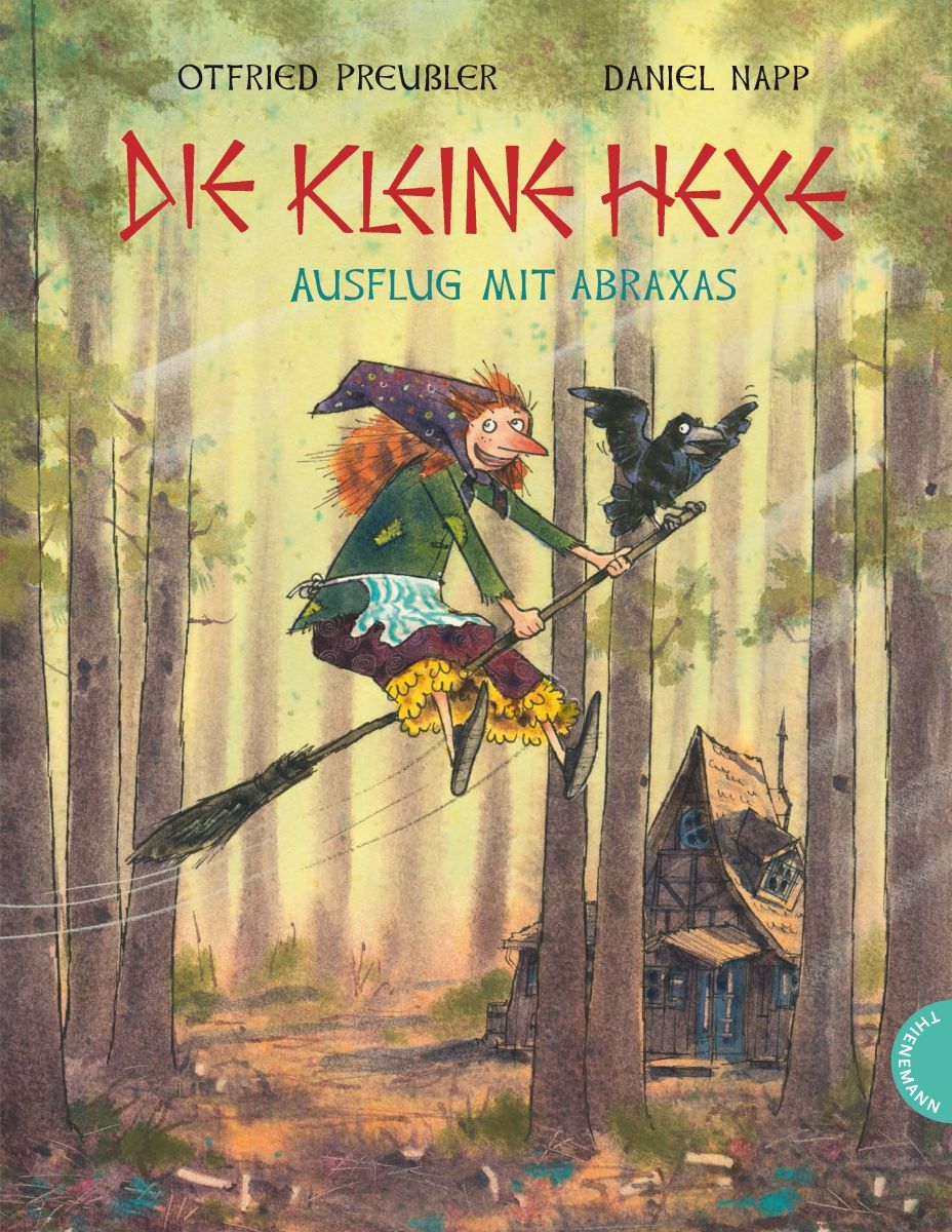 Preussler_Hexe_Bibu_US.indd Zu sehen ist das Buchcover des Buchs "Die kleine Hexe "Abraxas" - Ausflug mit Abraxas".
