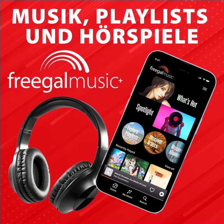 Zu sehen ist das Logo vom Freegal Music.