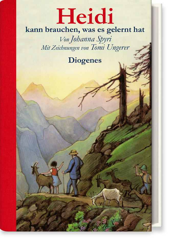 Heidi Berglandschaft mit Heidi, Großvater, Ziegenpeter und Ziegen