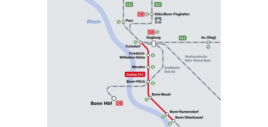 S 13 Streckenplan Ausbau