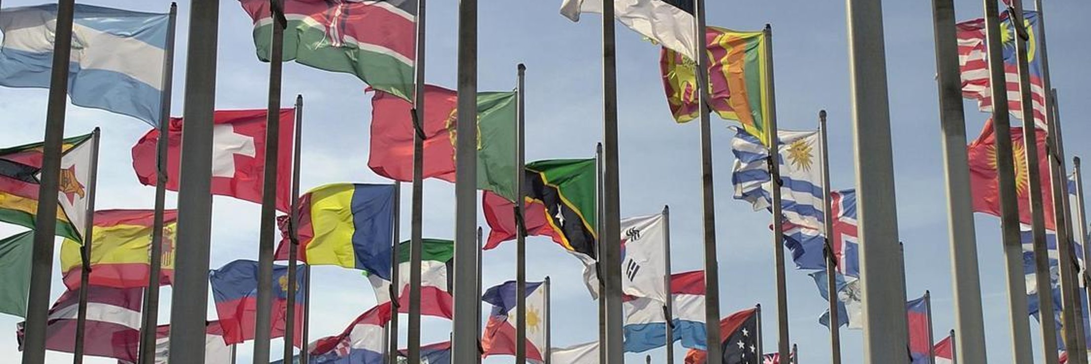 Leipziger Messe Viele Fahnen