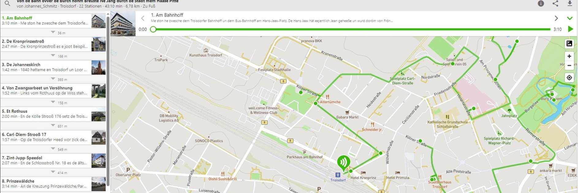 Audio-Guide in Mundart Audio-Guide in Mundart-Version
