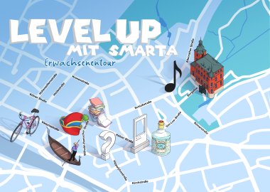 Karte Level Up mit Smarta