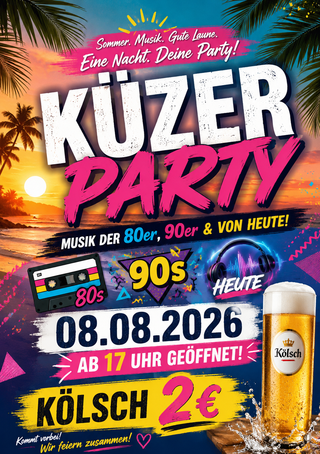 Plakat Küzer Party