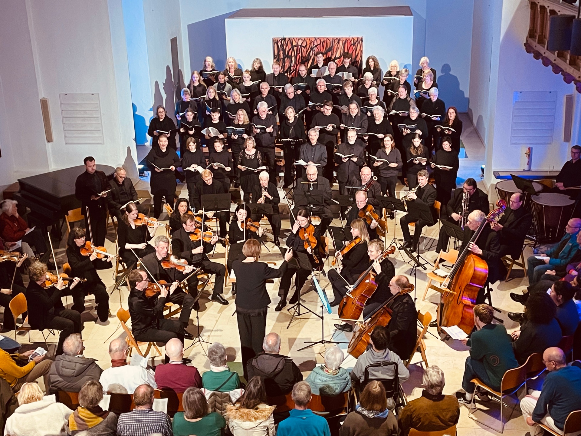 Musiker in einer Kirche