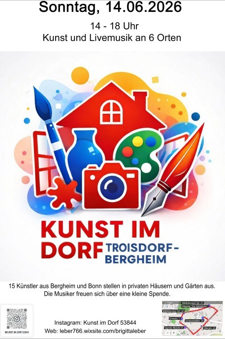 Plakat Kunst im Dorf