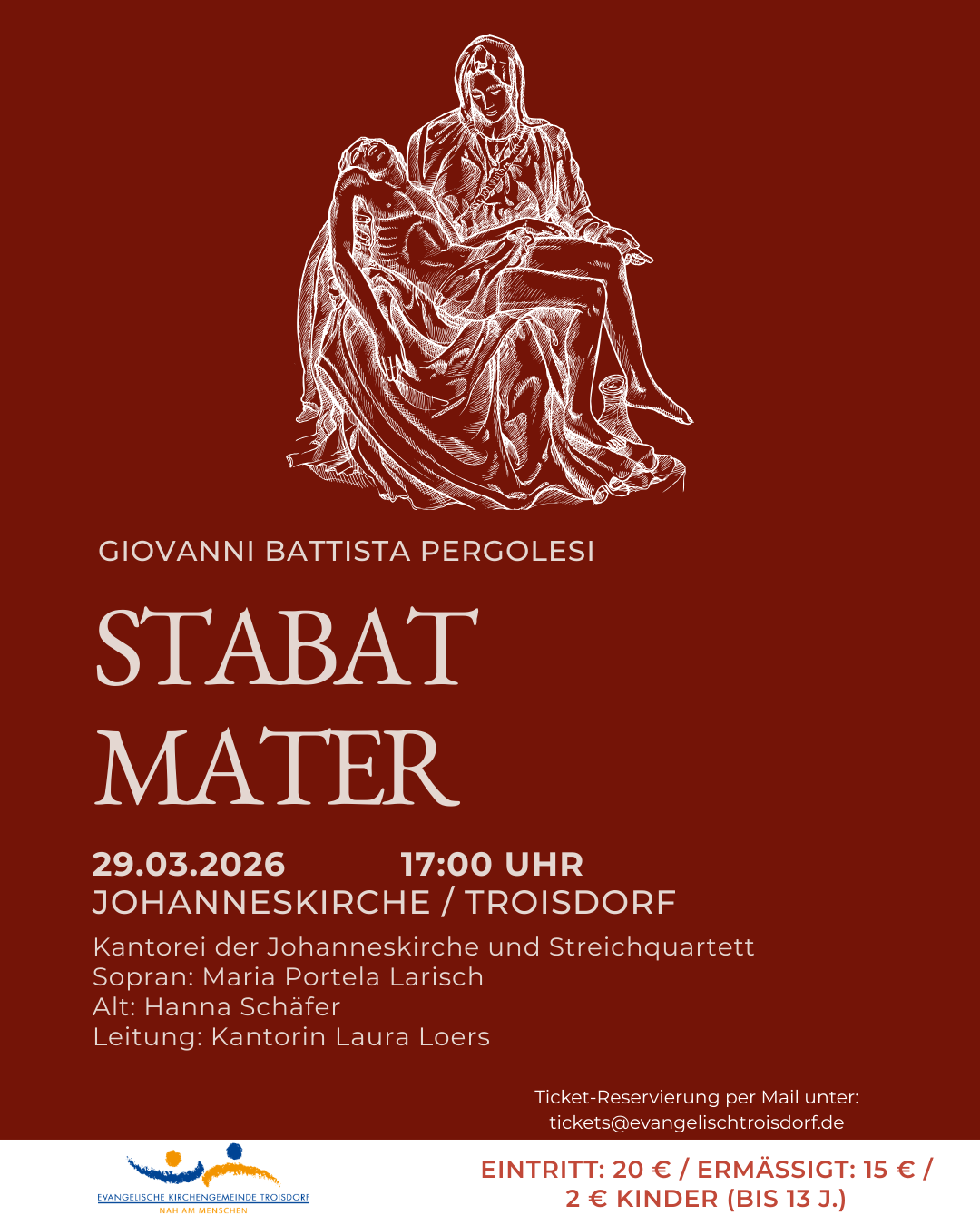 Blau Schwarz Foto Klassisch Elegant Professionell Klassische Musik Konzert Instagram Post - 1 Plakat Stabat Mater