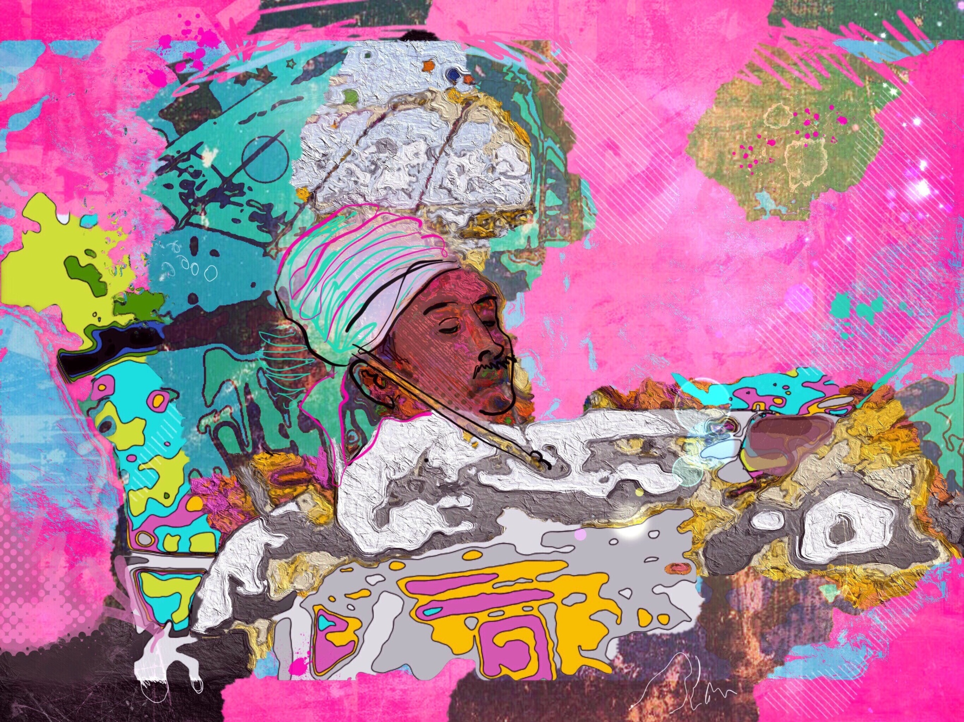 Bunte Collage