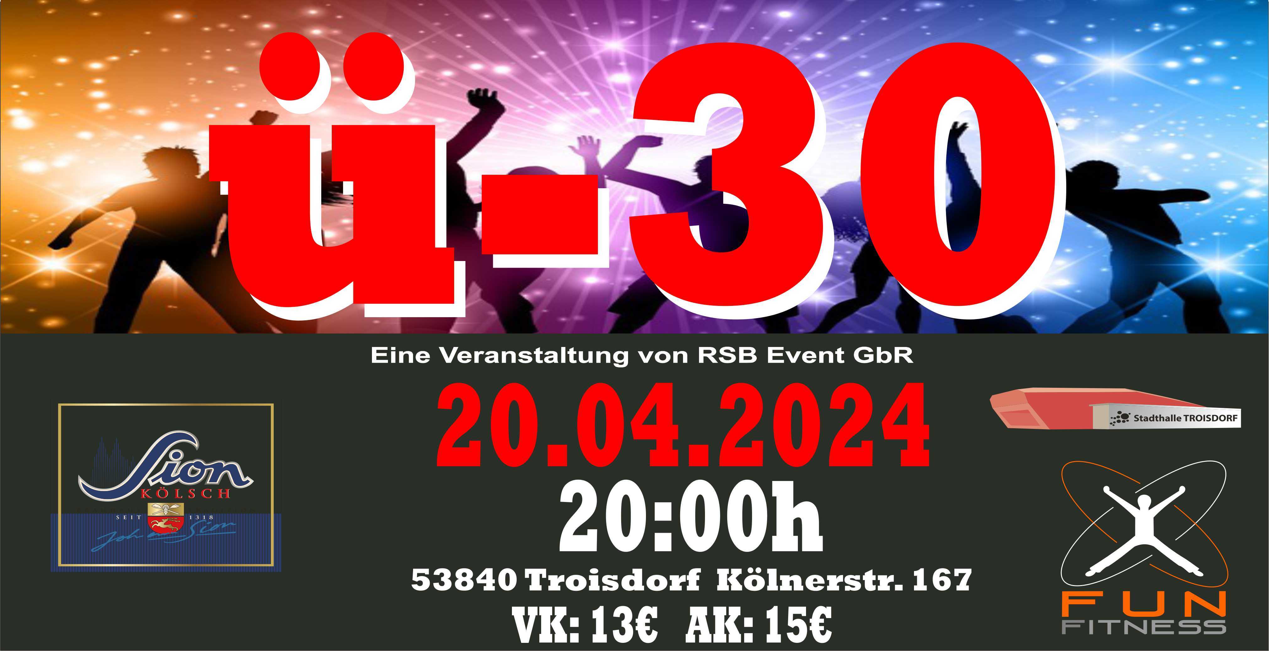 Poster der Ü-30 Party