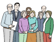 Gruppe älterer Personen