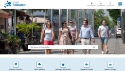 Startseite der Website www.troisdorf.de