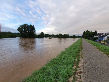 Aggerdeich bei Hochwasser