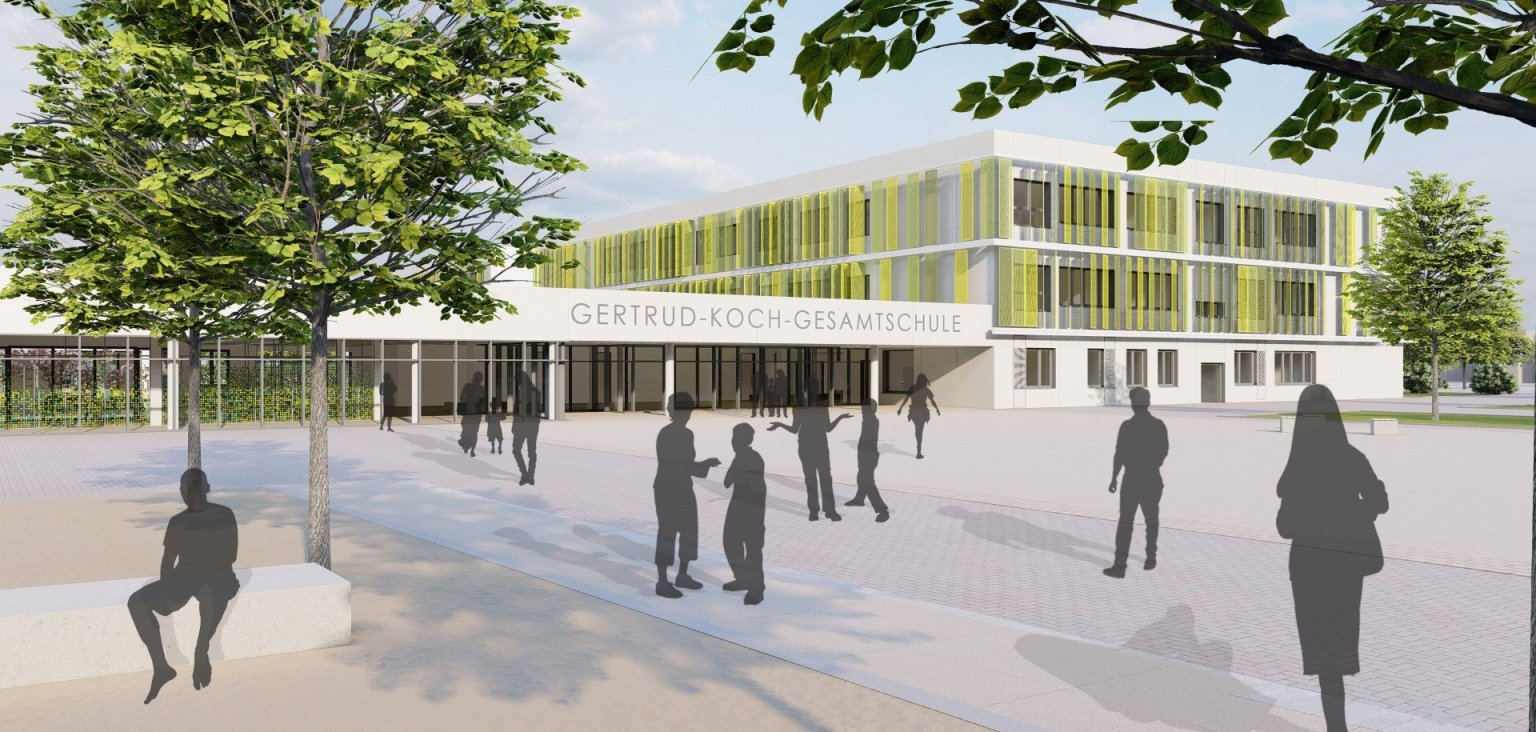 Neubau der Gesamtschule in Sieglar Stadt Troisdorf