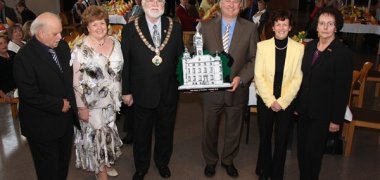 20 Jahre Partnerschaft mit Redcar: Rößler, Briggs, Jablonski, Kunert, Rößler