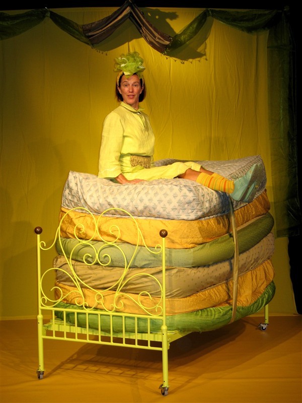 Die Prinzessin macht - frei nach Andersen - den Erbsentest.