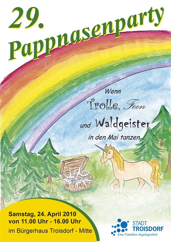 Plakat zur 29. Pappnasenparty