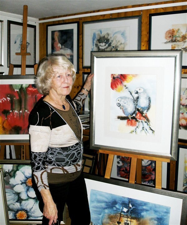 Edith Schmettkordt in ihrem Eschmarer Atelier.