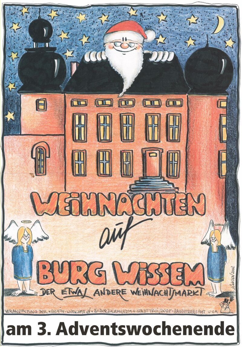 Wilkommen beim Weihnachtsmarkt auf Burg Wissem!