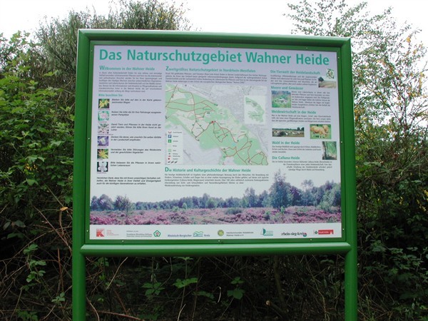 Informationstafel in der Wahner Heide