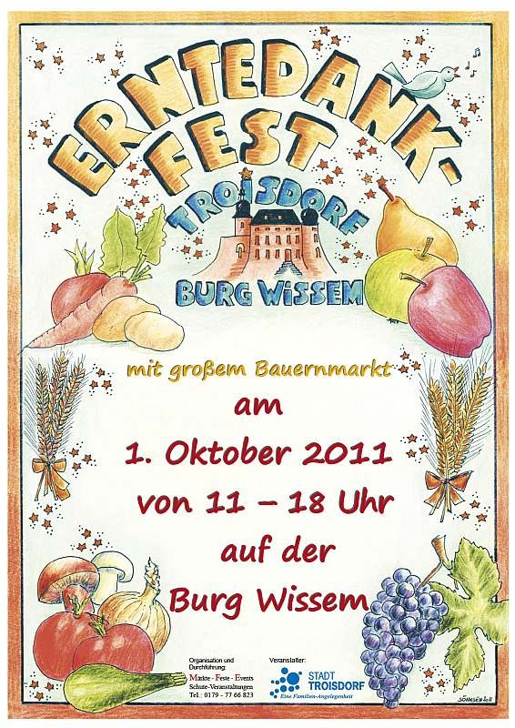 Plakat zum Erntedankfest