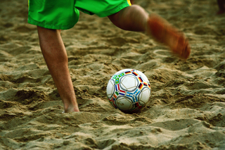 Jetzt anmelden zum Beach-Soccer-Turnier! Foto: Sven Brentrup.