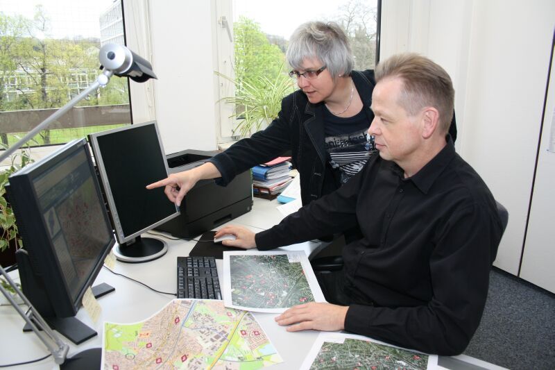 Das Team für Geoinformation hat einen digitalen Stadtplan veröffentlicht.