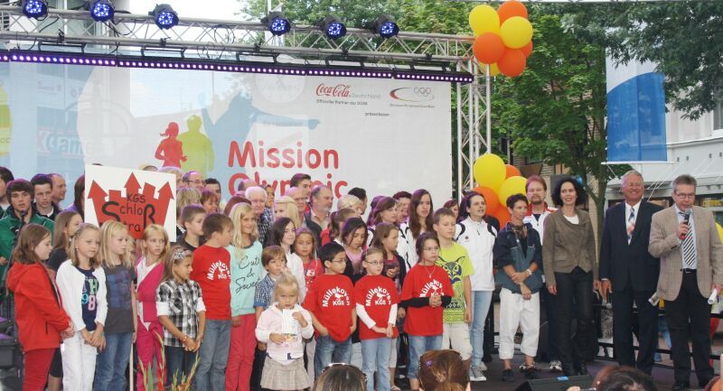 Jung und Alt trafen sich bei Mission Olympic nicht nur auf der Bühne.