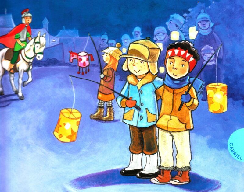 Titelseite des Buches "Eine Laterne für Sankt Martin" aus dem Verlag Gabriel.