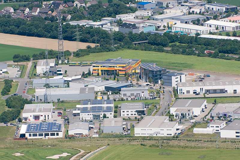 Luftbild vom Airport Gewerbepark Junkersring.