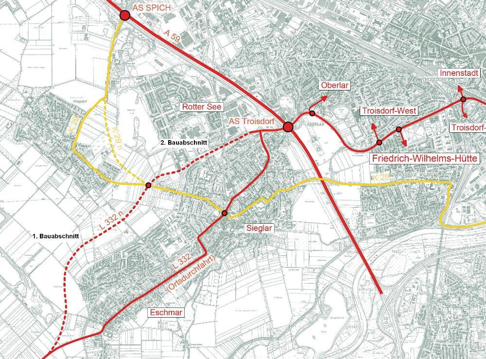 Plan zum Bau der EL 332