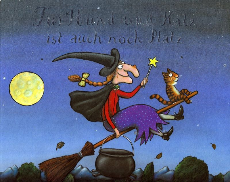Viel Platz auf dem Hexenbesen. Foto: Buchcover Beltz Verlag.
