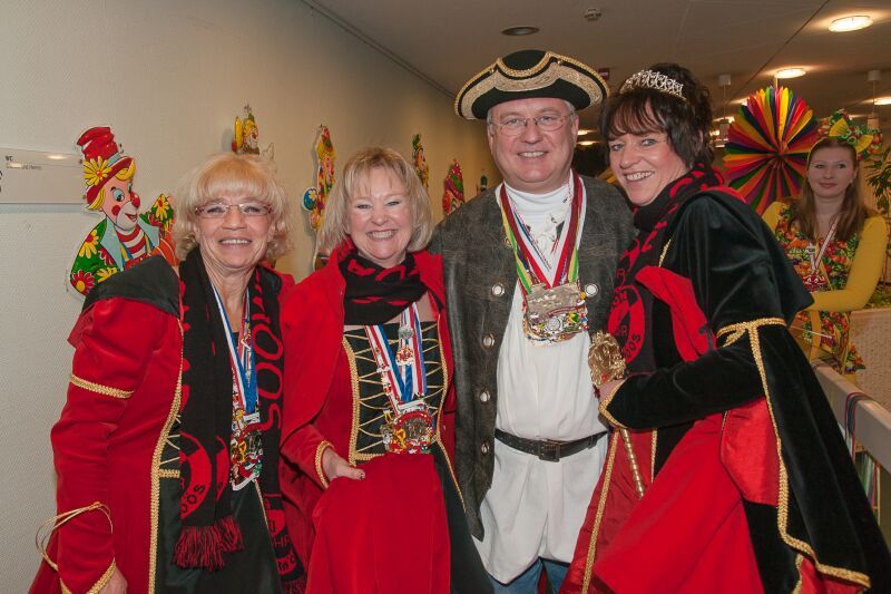 Bürgermeister Klaus-Werner Jablonski begrüßte Prinzenpaare und Dreigestirne im Rathaus.