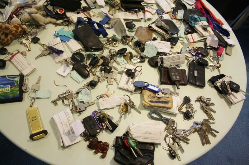 Wer seinen Schlüssel sucht, wird im Fundbüro fündig.