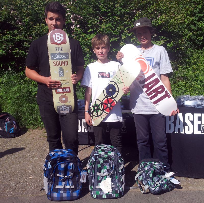 Die Sieger v.l. Salim Regragui, Paul Joa und Luca Merten.