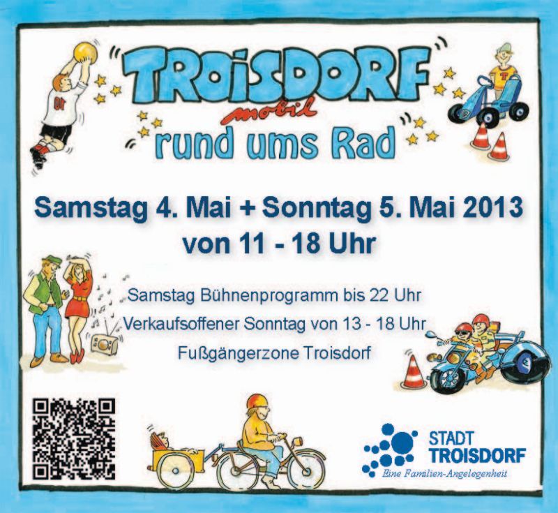 Willkommen beim Markt und Fest Troisdorf mobil in der Innenstadt!