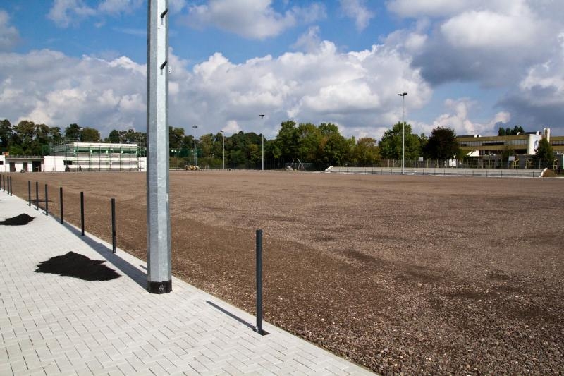Das Großspielfeld noch ohne Kunstrasen
