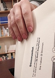 Am Wahlsonntag 25. Mai kann man fünf mal seine Stimme abgeben
