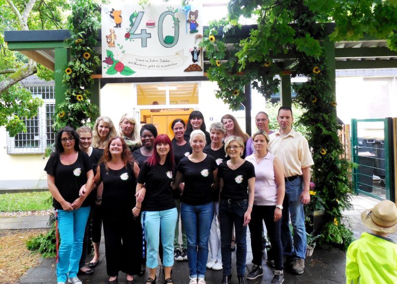 Die Erzieherinnen und Erzieher feierten Jubiläum ihrer Kita Julius-Leber-Straße