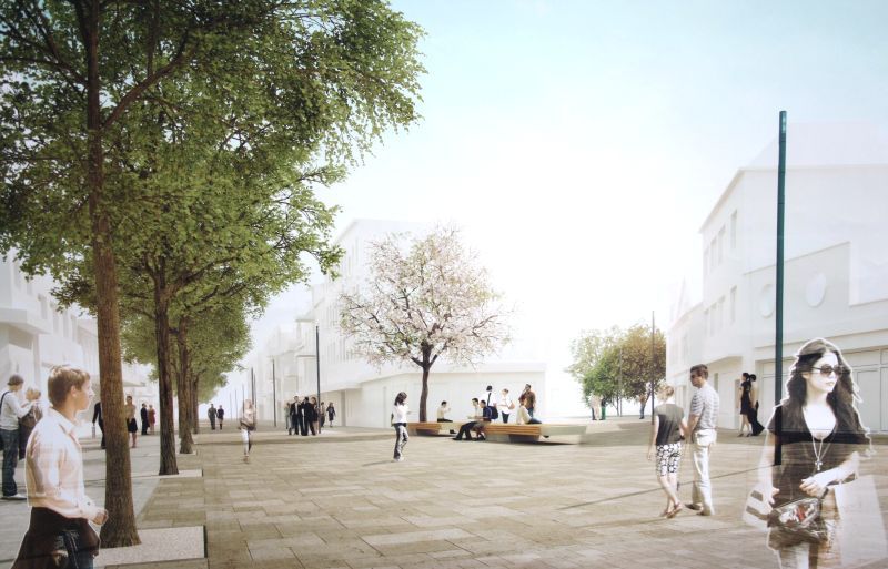 Die Bürger werden jeweils über die einzelnen Schritte der Neugestaltung der Fußgängerzone informiert