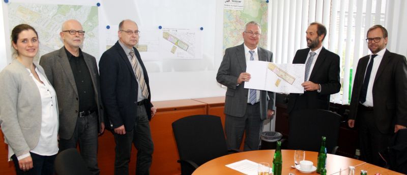 Im Rathaus gab man den Startschuss für die Neugestaltung des Bahnhofsgeländes