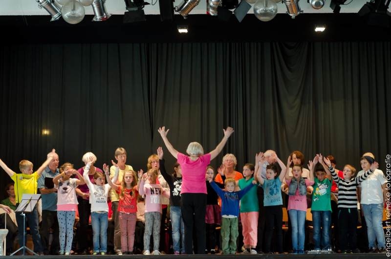 Der Chor auf der Bühne