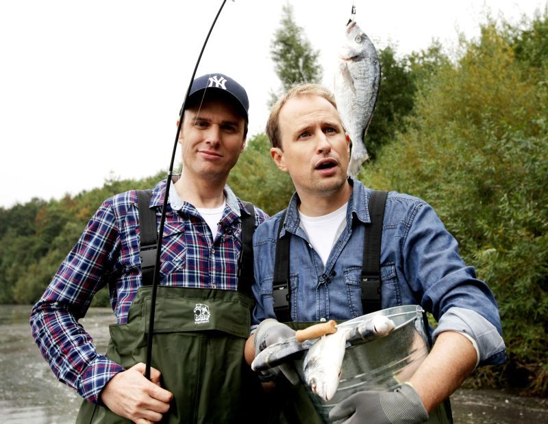 Olli Briesch und Michael Imhof moderieren in Radio und Show.